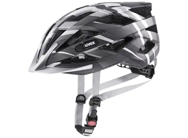 Uvex Air Wing CC Helm Schwarz/Silber Matt