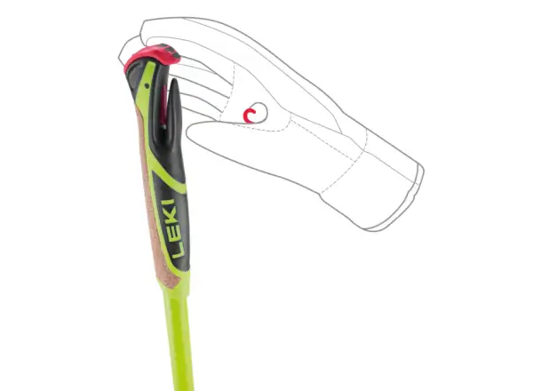 Leki CC 450 Stöcke Langlaufstöcke neon gelb/schwarz/weiß