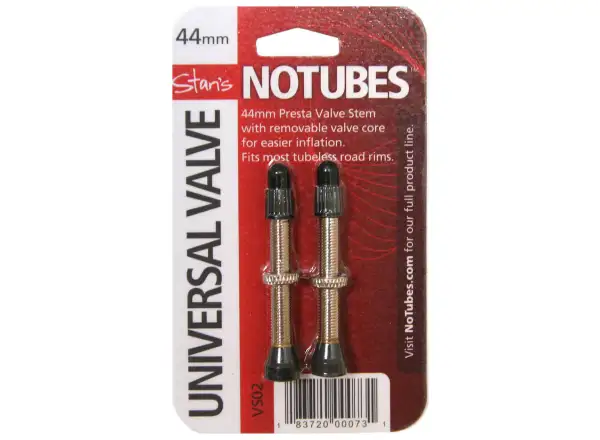No Tubes Universal Tubeless Ventile 44mm - Paar