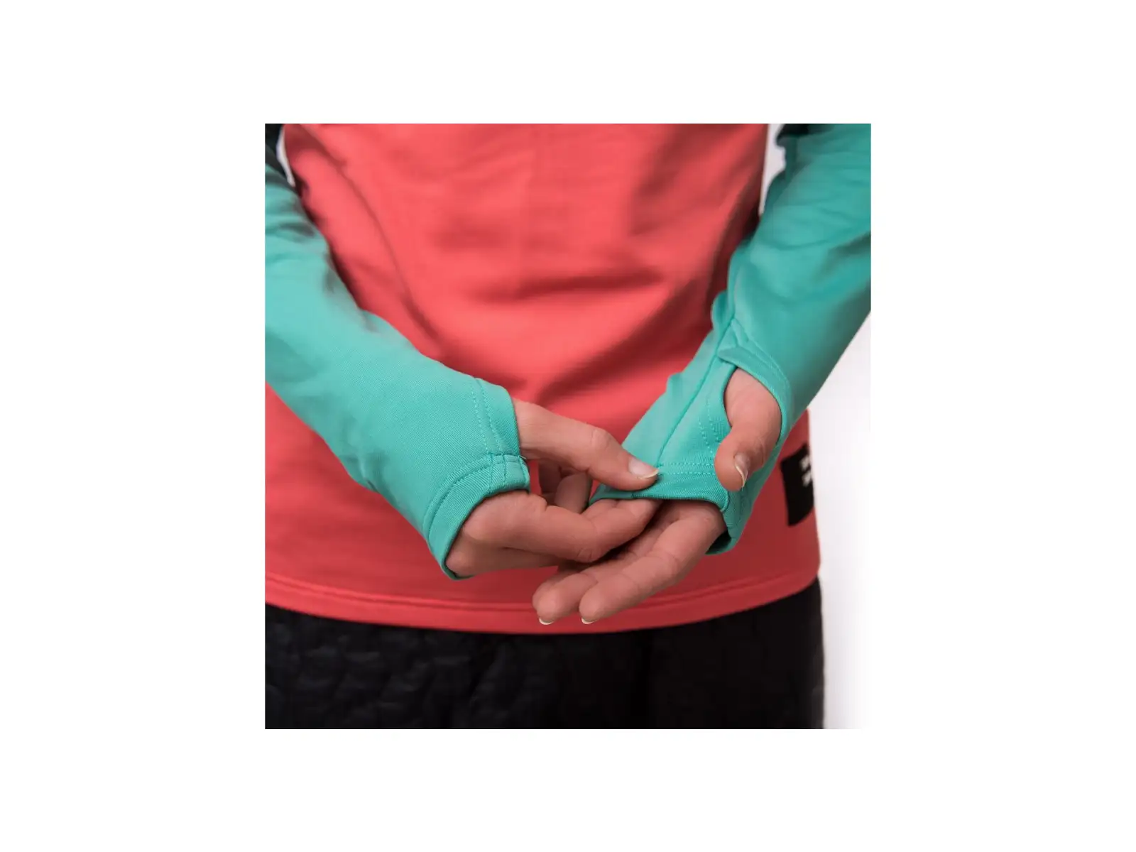 Sensor Coolmax Thermo Damen-Sweatshirt korallenblau/grünblau/dunkelblau