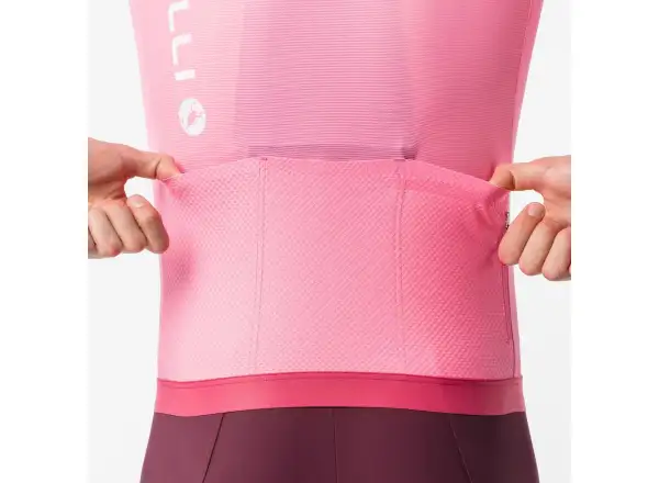 Castelli Giro 109 Corretto Herrentrikot Langarm Rosa Giro