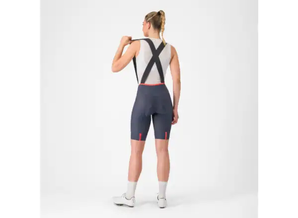 Castelli Prima 2 DT Damen-Trägerhose Twilight Blue/Hibiscus