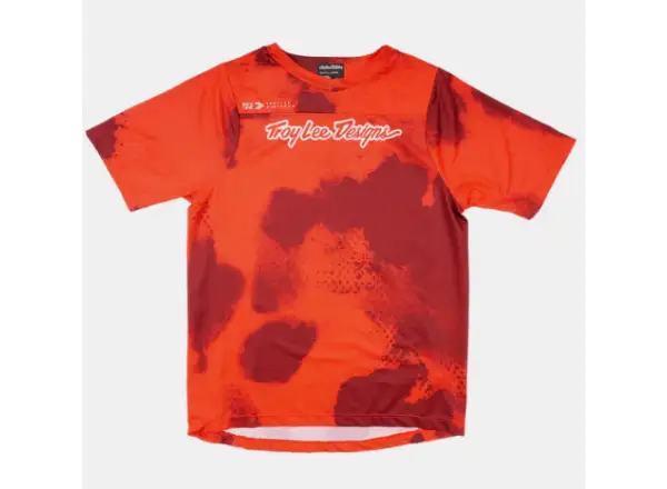 Troy Lee Designs Skyline Flared Kindertrikot Kurzarm Fiery Red