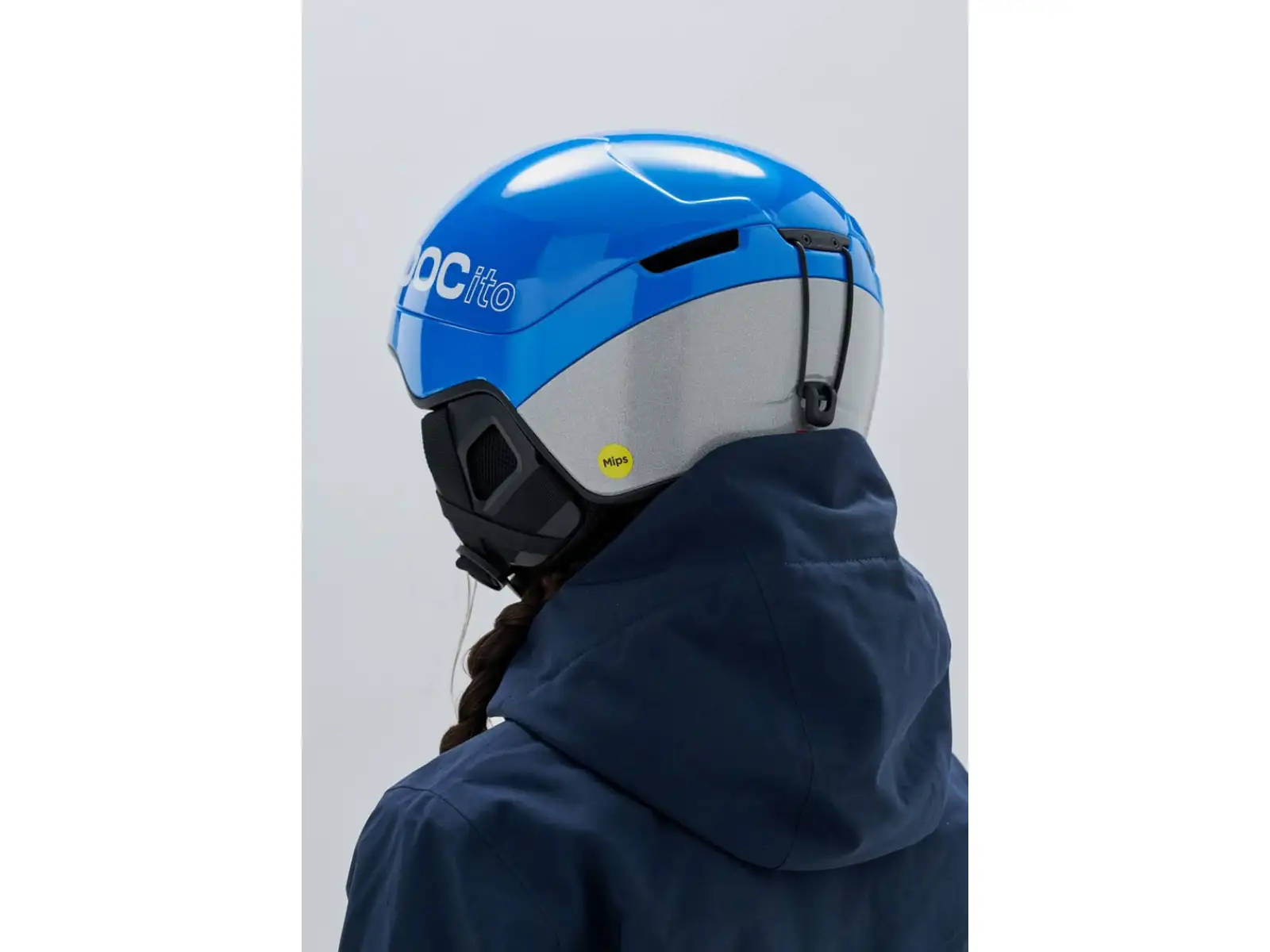 POC POCito Obex Kinder-Skihelm Fluorescent Blue