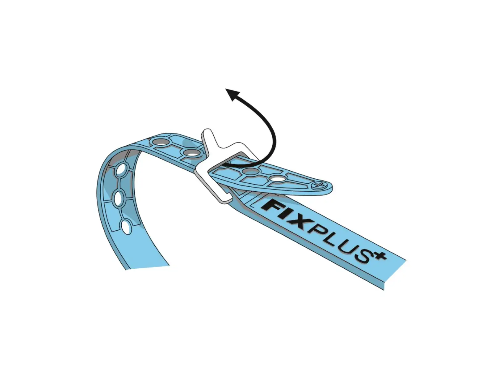 Fixplus-Band Spanngurt 230 mm schwarz 2 Stück