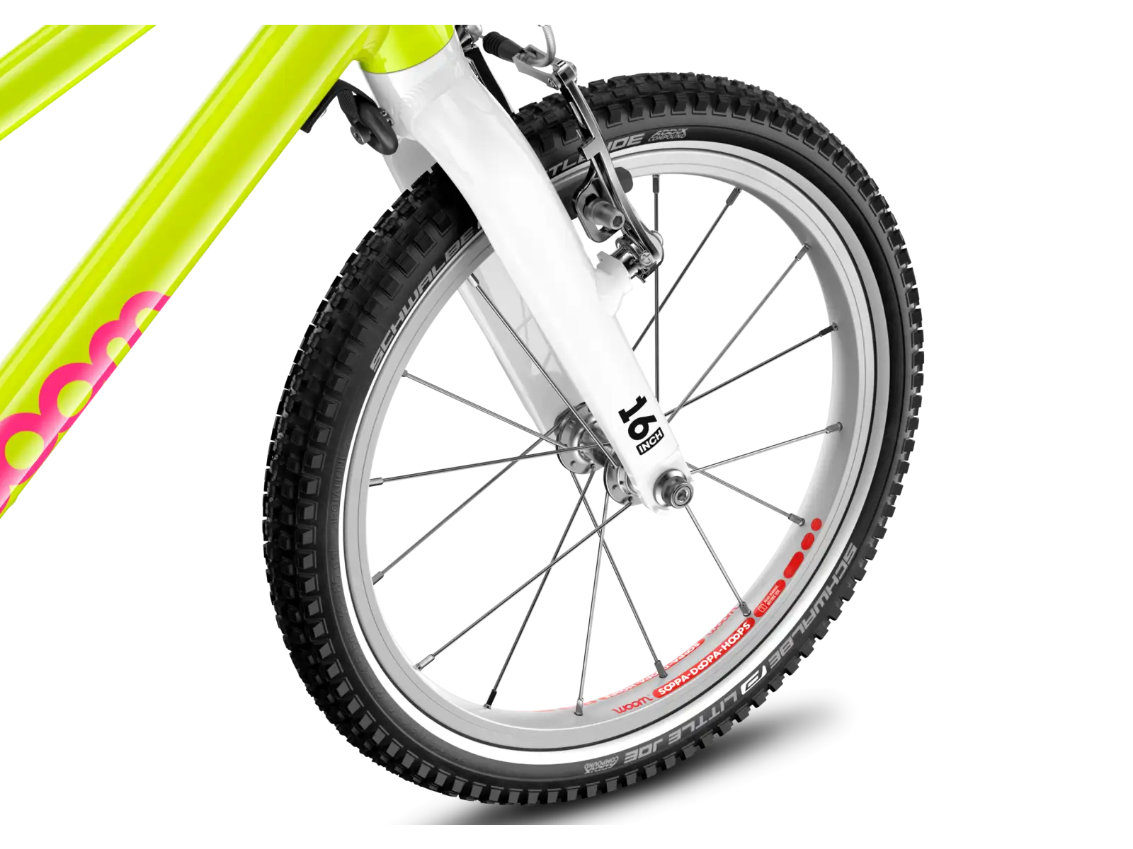 Woom GO 3 Kinderfahrrad neon lime