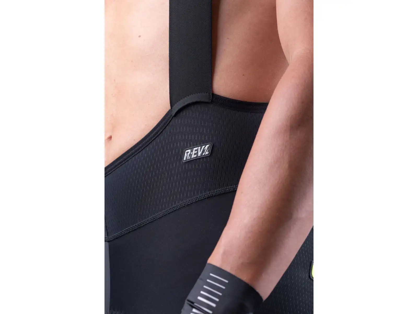 Fahrradshorts Alé R-EV1 Agonista Plus Herren Schwarz/Fluo Gelb