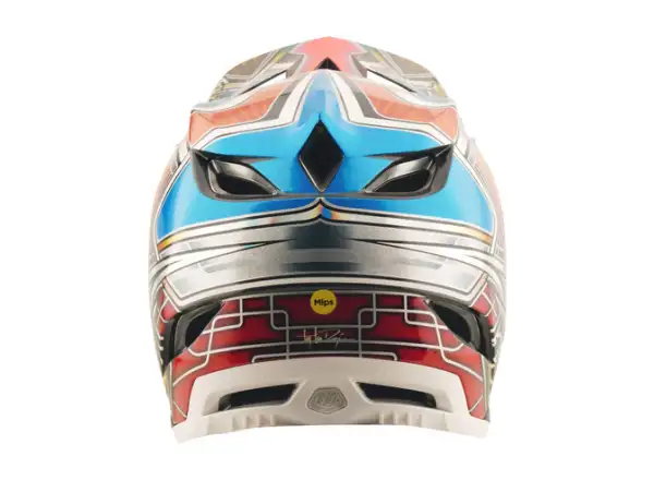 Troy Lee Designs D4 Carbon Helm Lowrider Blue