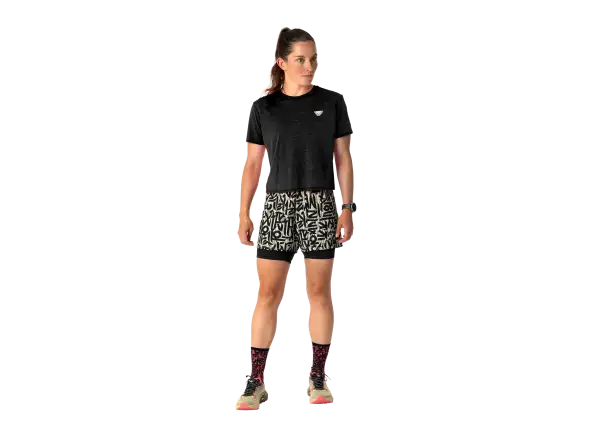 Dynafit Trail Damen Laufshirt kurze Ärmel Black Out