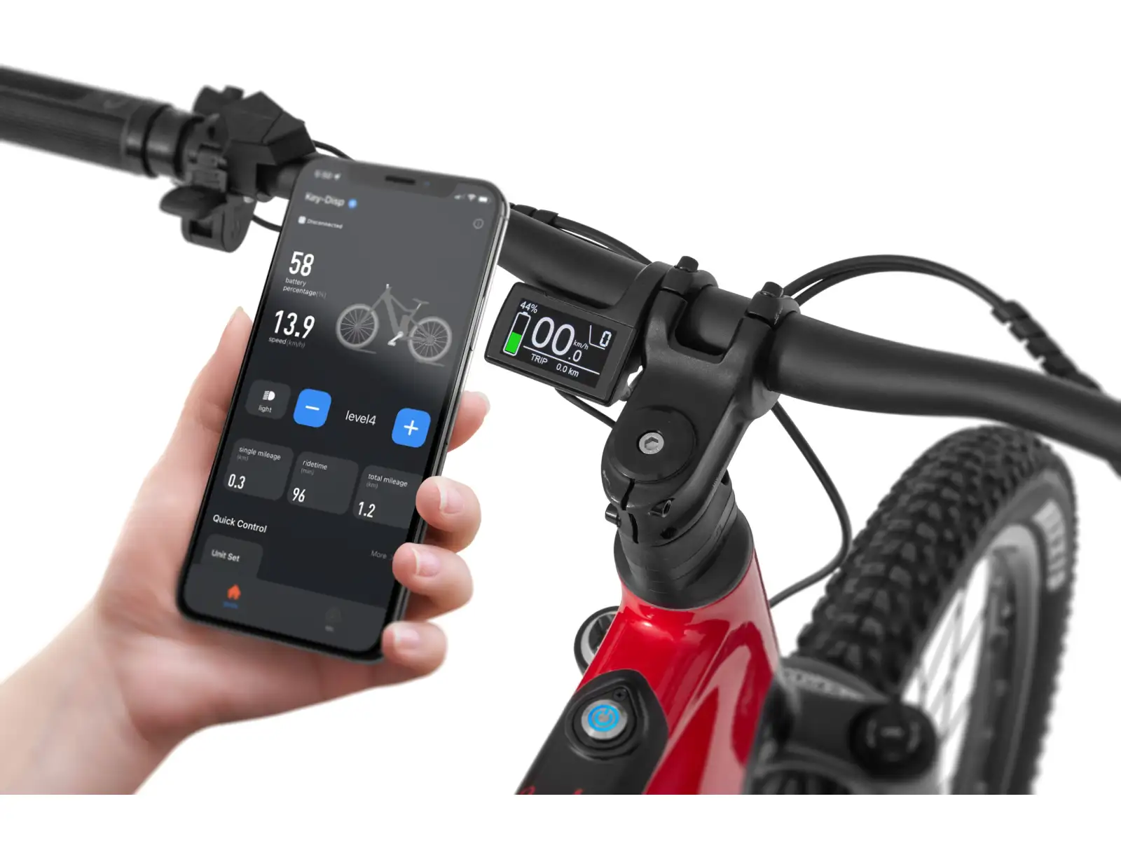 Ecobike RX 500 720 Wh schwarz rotes elektrisches Mountainbike