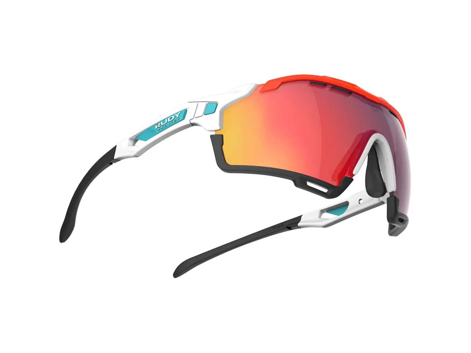 Rudy Project Cutline Sportbrille White/Multilaser Red