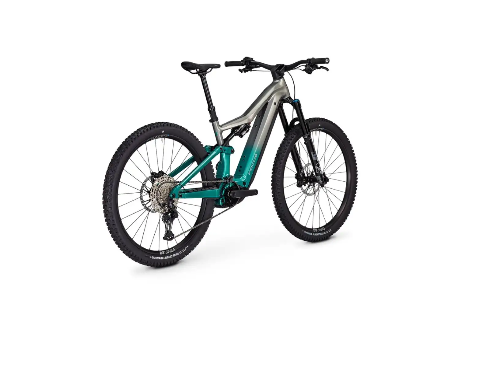Focus JAM2 6.9 800 Wh Mountain-E-Bike Nepalsilver / Emeraldgreen