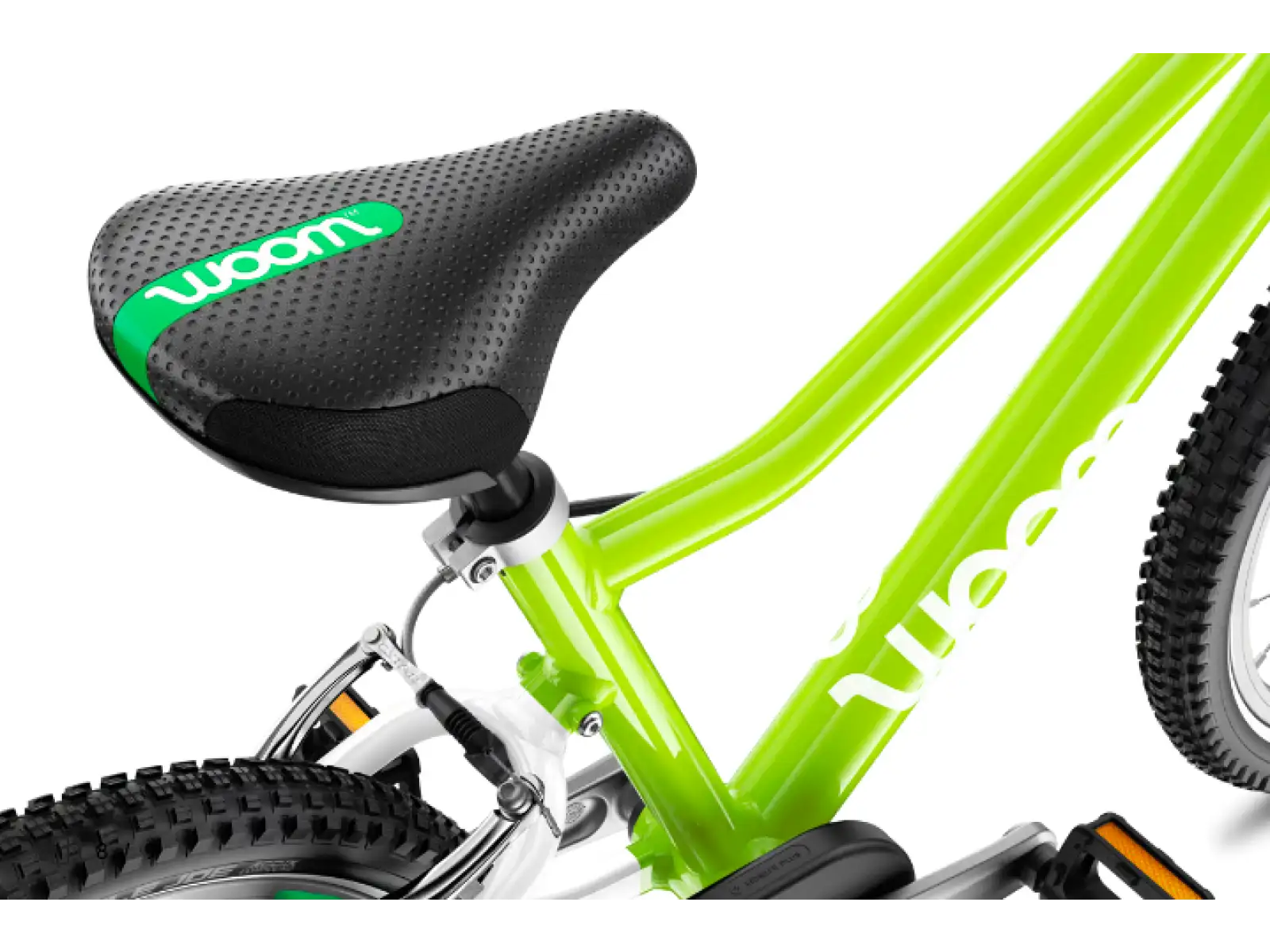 Woom 2 Eidechse Limette 14 Kinderfahrrad