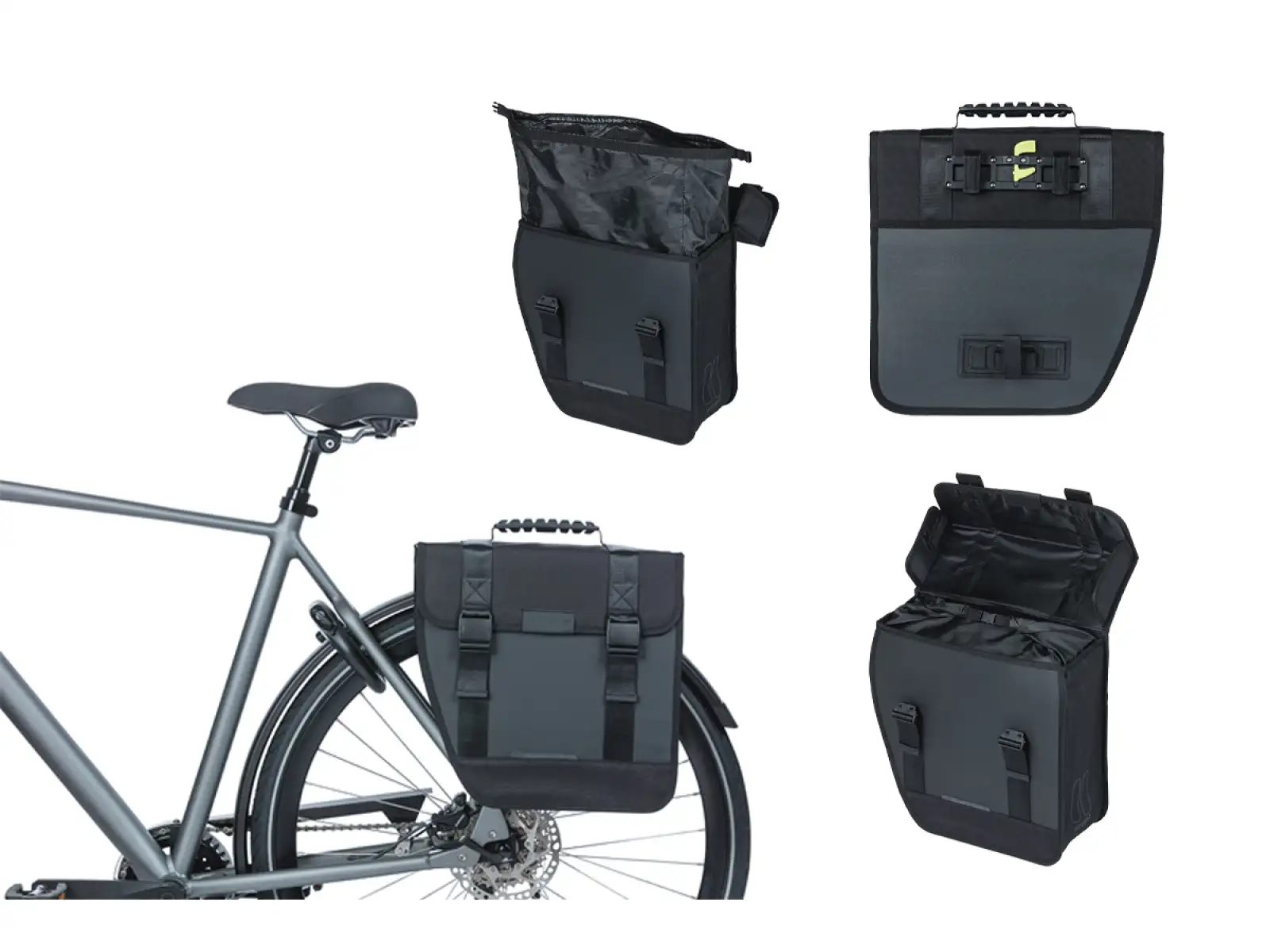 Basil Tour left wasserdichte 14-Liter Tasche am Gepäckträger