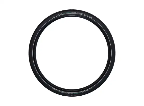 Schwalbe 47-622 DeltaCruiser Plus Active PunctureGuard E-25, wired, Green compound, schwarz-
