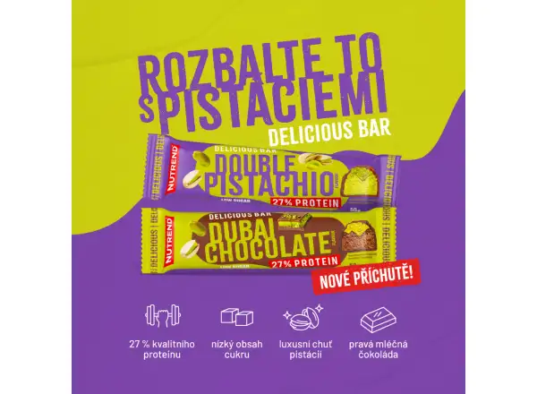 Nutrend Delicious Bar Riegel 50 g Double Pistazie