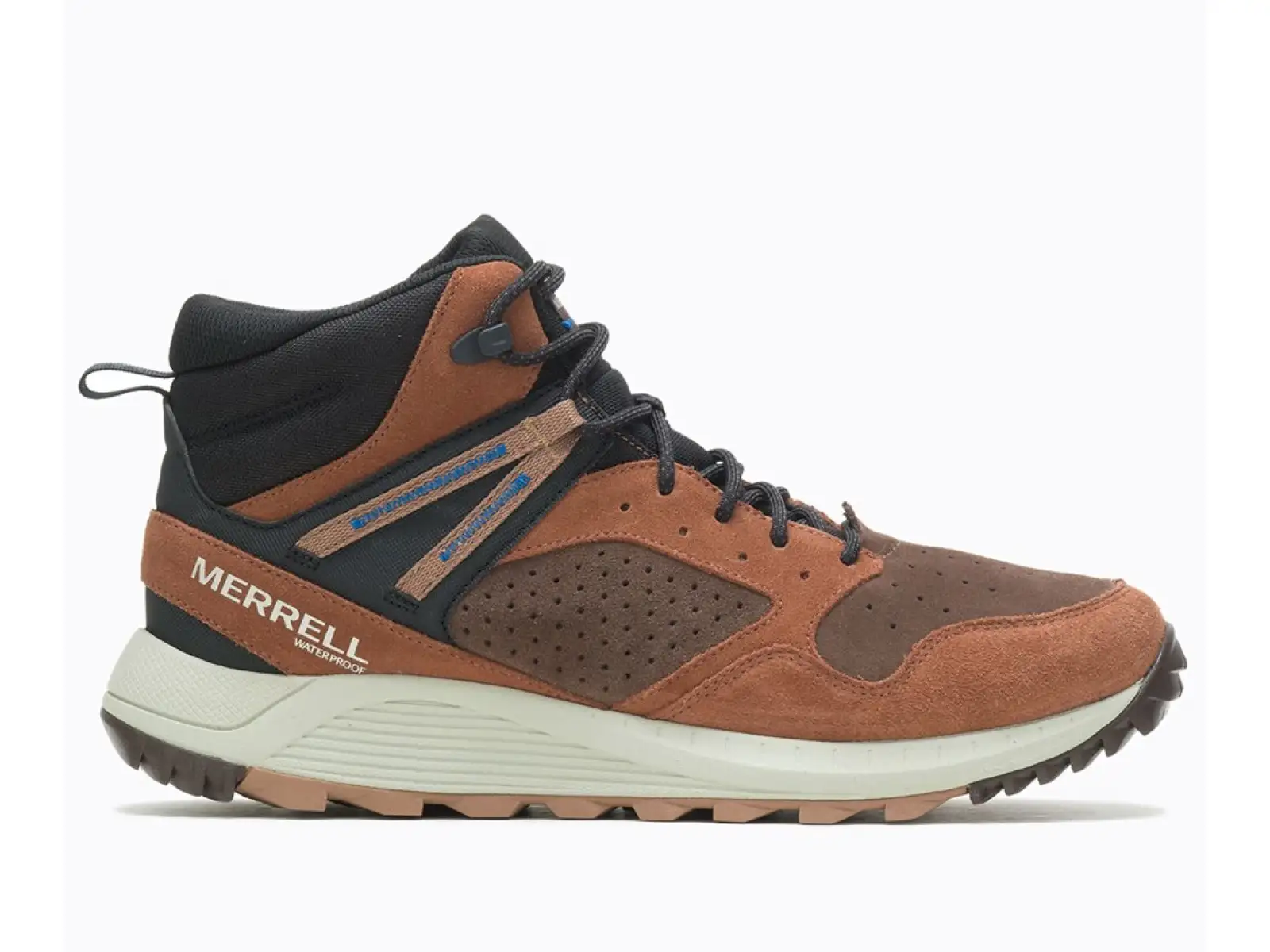 Merrell Wildwood Sneaker Boot MID WP Herren-Wanderstiefel Brackenfarbe