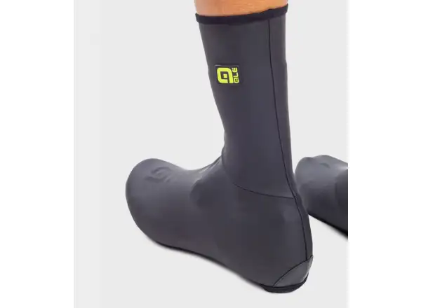 Alé Accessori Rain 2.0 Fahrradüberschuhe Schwarz/Fluo Gelb