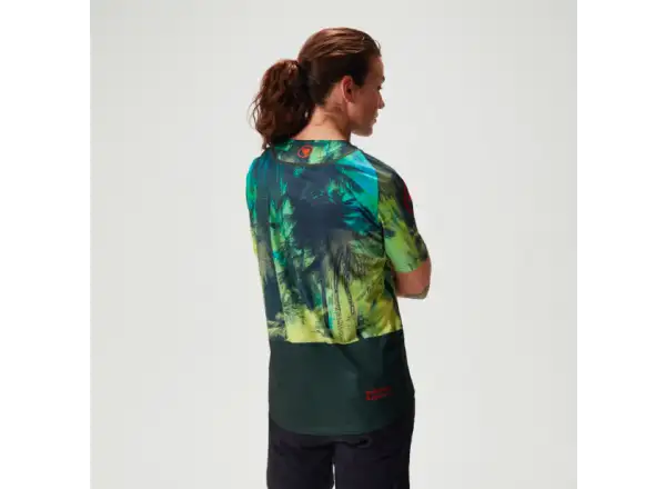 Endura Tropical Tee Print LTD Damen Trikot Kurzarm Ghillie Green