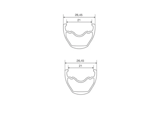 Mavic Crossride Disc FTS-X 26" Hinterrad komplettiert