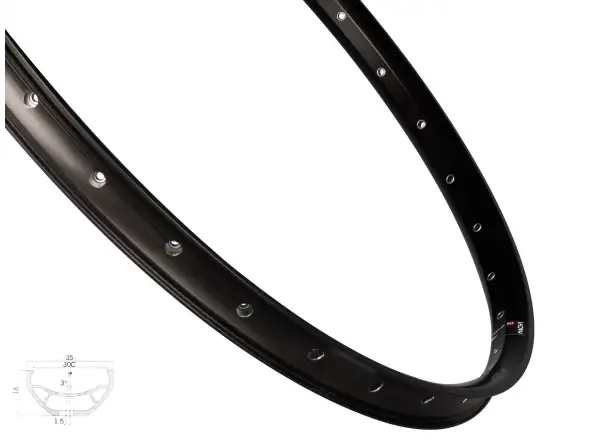 Mach1 Trucky Disc 27,5" MTB Felge 32 Löcher schwarz