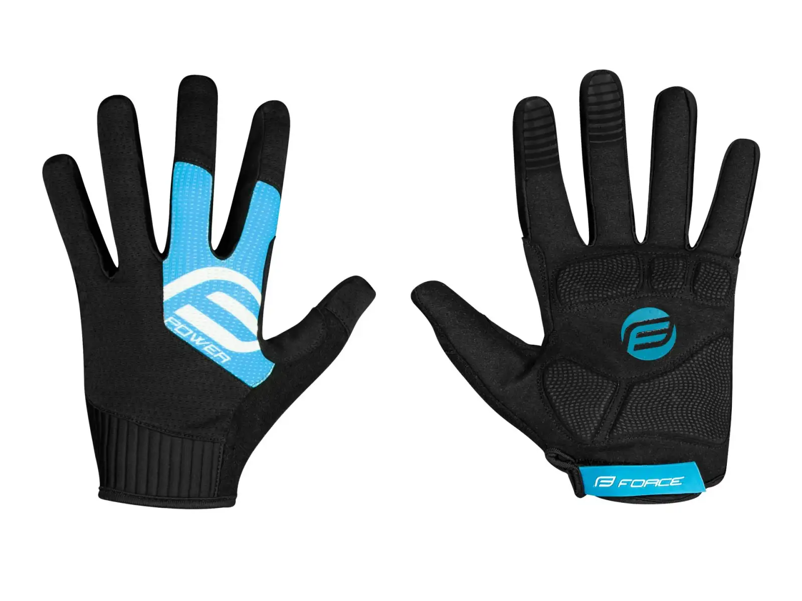 MTB Power Handschuhe in Schwarz/Blau
