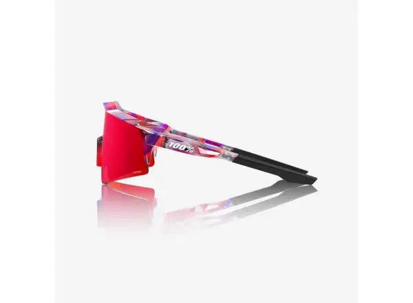 100% Speedcraft SL Brille FDJ Gloss Translucent Red/Blue/HiPER Fire Red Mirror Lens