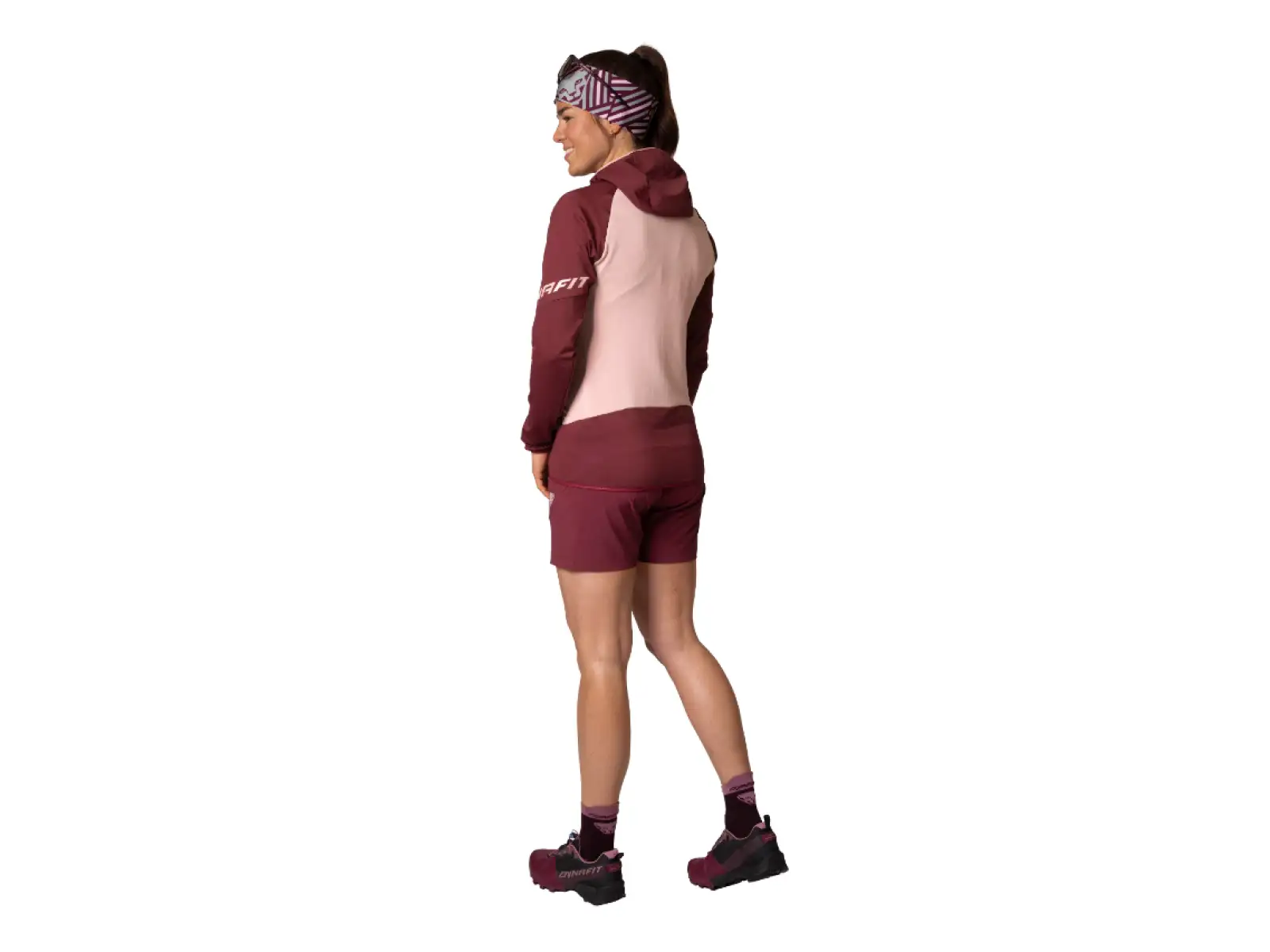 Dynafit Transalper Hybrid Damen Shorts Burgundy