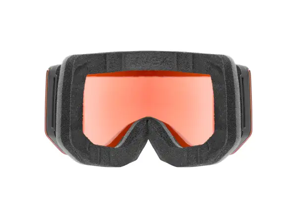 Uvex Lace Attract FM Skibrille black matt/red - orange