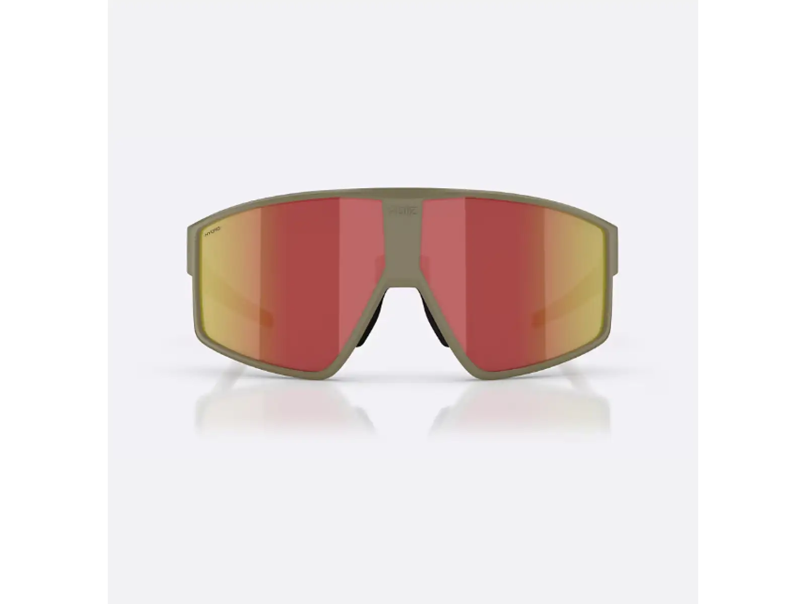 Bliz P002 Sonnenbrille – Matt Camo Green mit Grey Red Revo Look