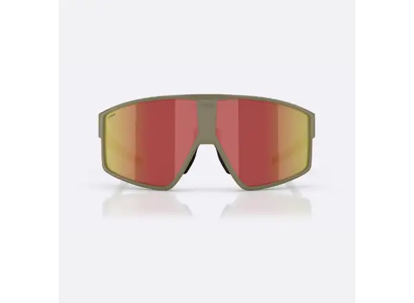 Bliz P002 Sonnenbrille – Matt Camo Green mit Grey Red Revo Look