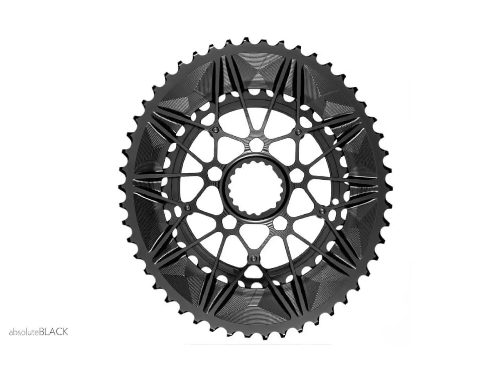 Absolute Black Cannondale Road Oval 50-34 Kettenblatt-Set