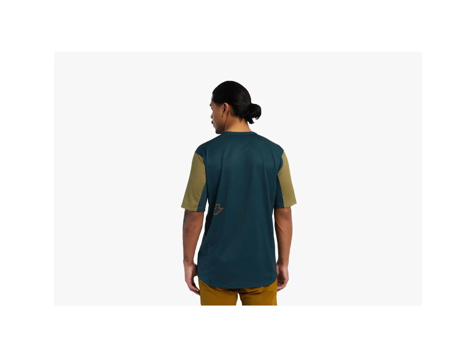 Race Face Indy Herren-Trikot mit kurzen Ärmeln in Kiefernfarbe.