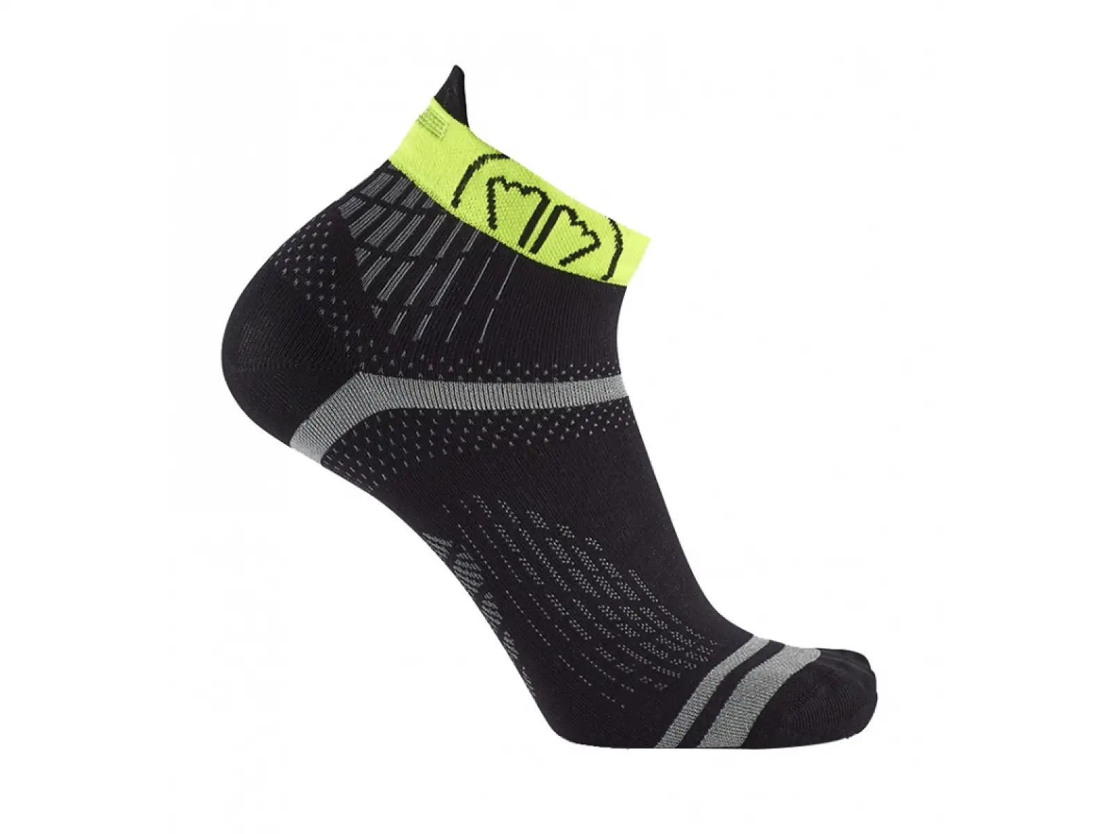 Sidas Run Feel Socken Schwarz/Gelb