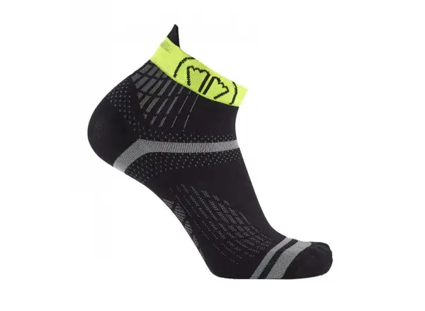 Sidas Run Feel Socken Schwarz/Gelb