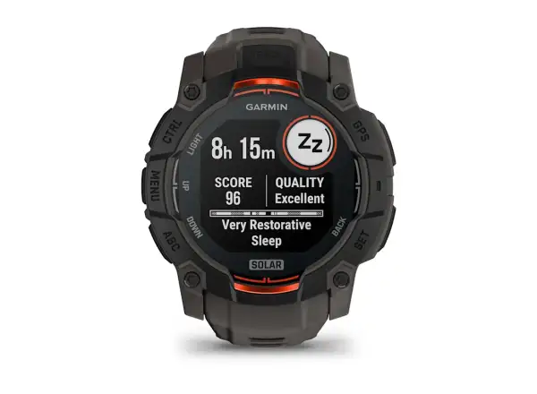 Garmin Instinct 3 Solar 50 mm Smartwatch Black/Charcoal Armband