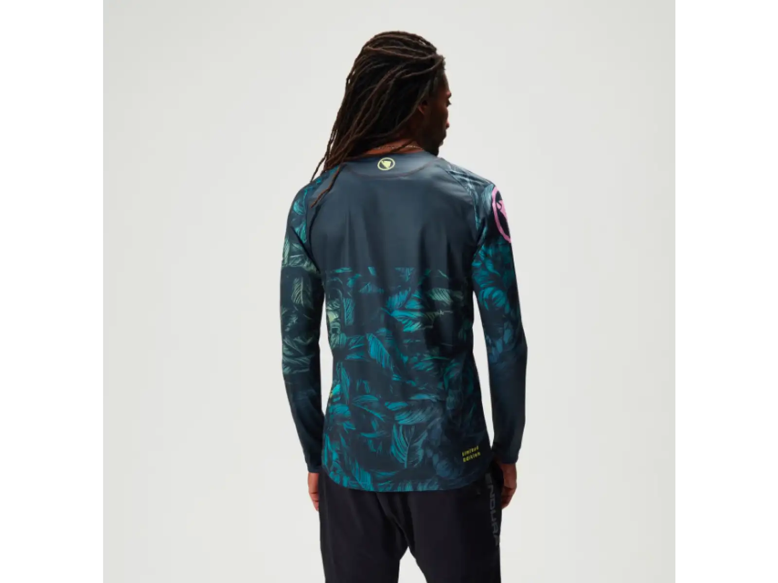 Endura Tropical Print LTD Herrentrikot Langarm Grau