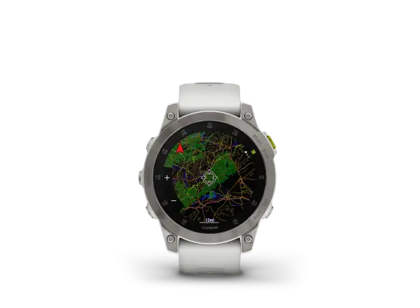 Garmin Epix Generation 2 Sapphire Edition Smartwatch Titanium/Weiß