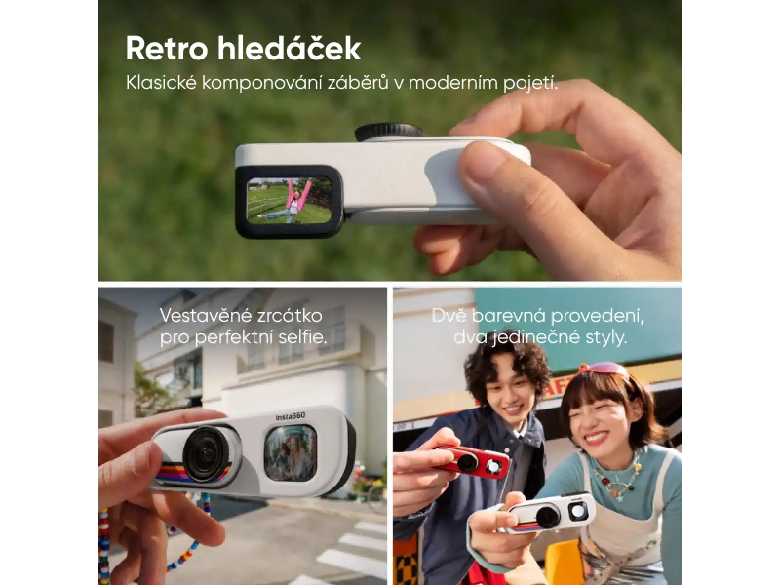 Insta360 GO 3S Kamera Retro Bundle 64 GB Sonderedition rot