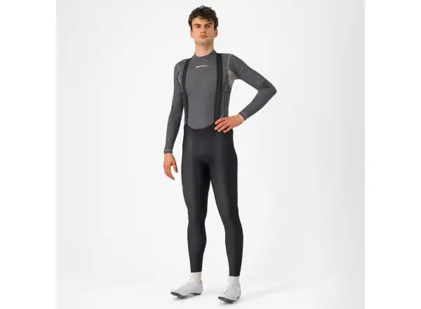 Castelli Espresso Bibtight Herrenhose mit Trägern und Polsterung Schwarz