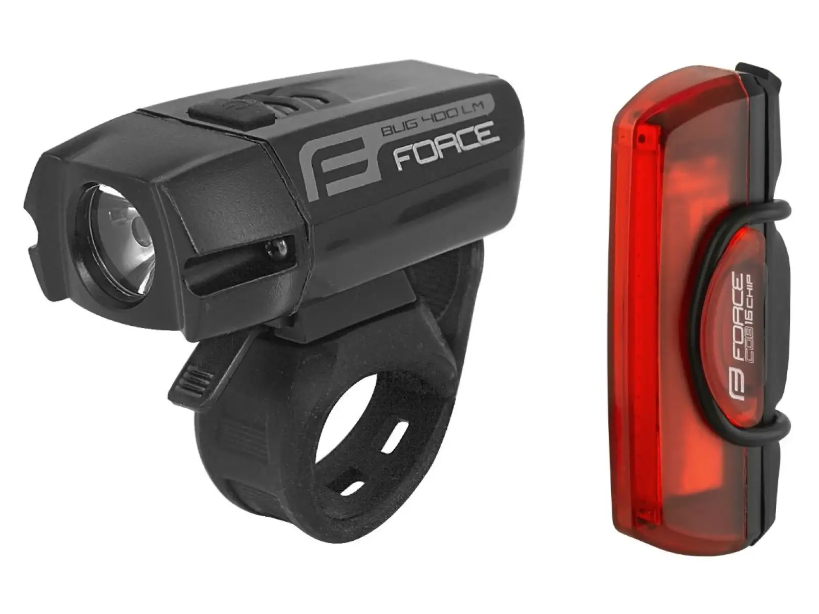 Force Glare Set Vorder- und Rücklichter USB