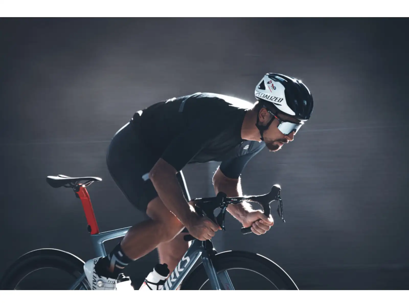 100% S3 HiPER Fahrradbrille Schwarz Holographisch/Blau Multilayer Spiegelglas