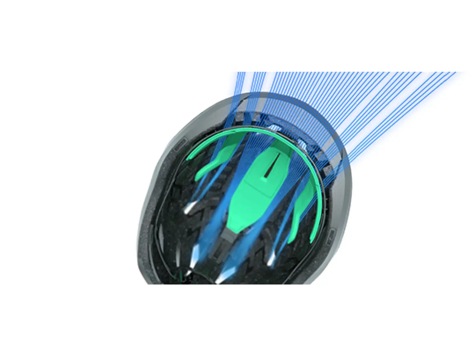 Lazer Vento KinetiCore Helm schwarz/silber