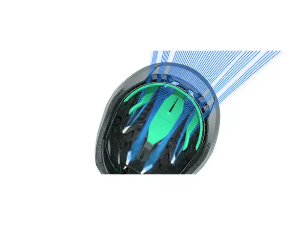 Lazer Vento KinetiCore Helm schwarz/silber