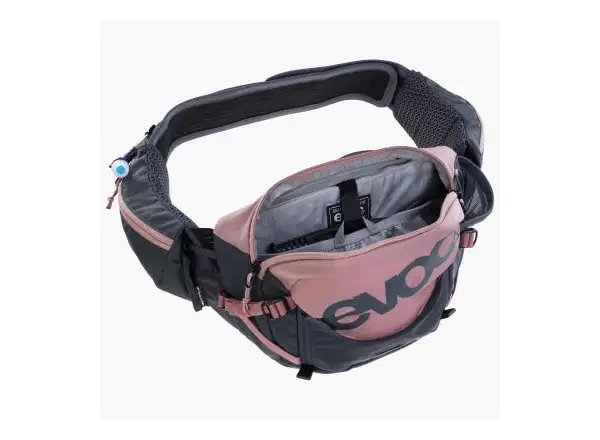 Evoc Hip Pack Pro 3 l Hüfttasche Dusty Pink/Carbon Grey + Trinkblase 1,5 l