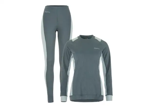 Craft Core Dry Baselayer Damen Set Langarmshirt+Hose blau