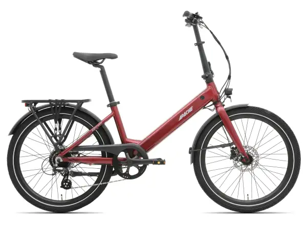 Apache Tanka 24 RX faltbares E-Bike 363 Wh S/M bordeauxfarben