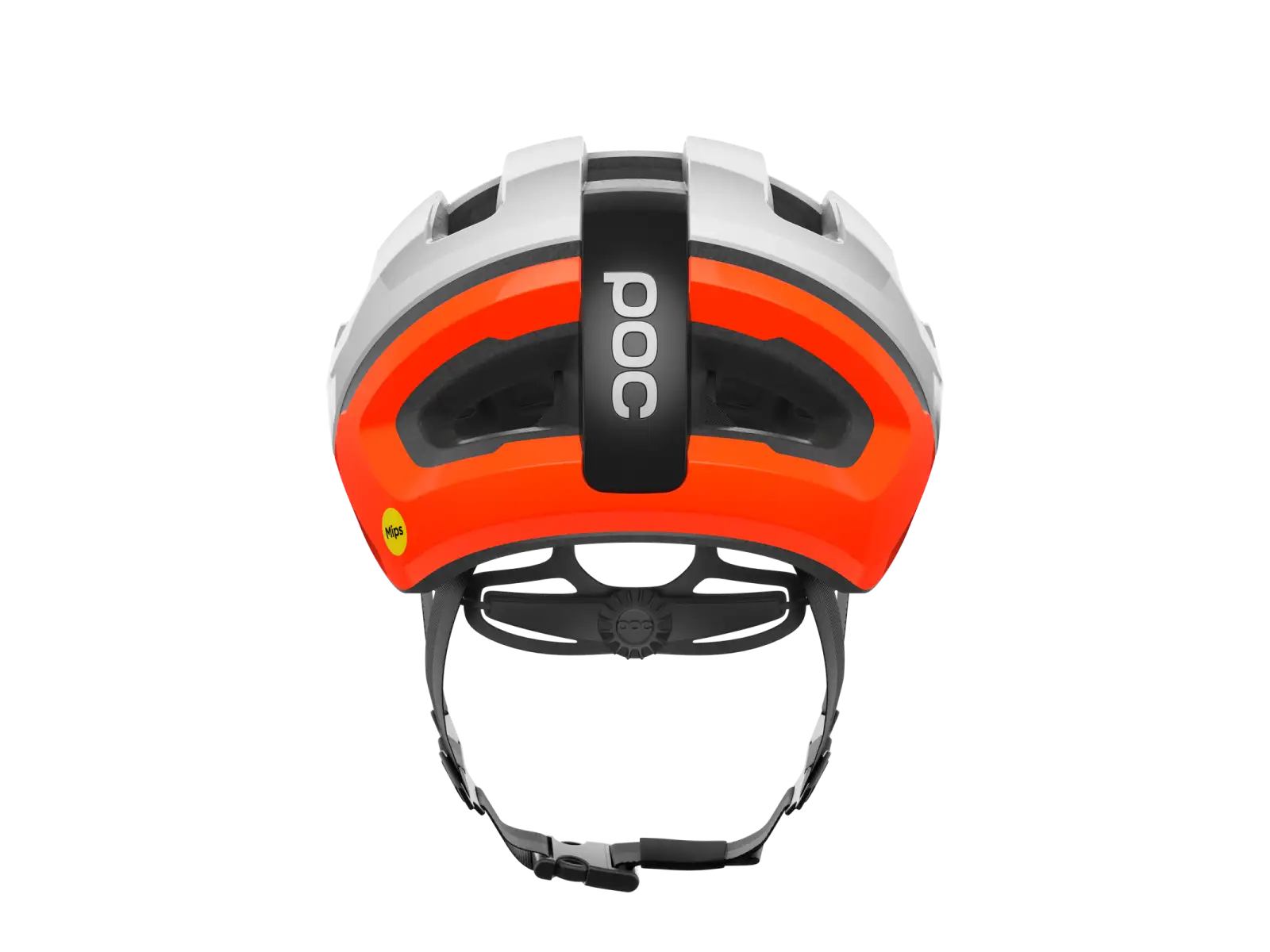 POC Omne Air MIPS Helm White/Fluorescent Orange