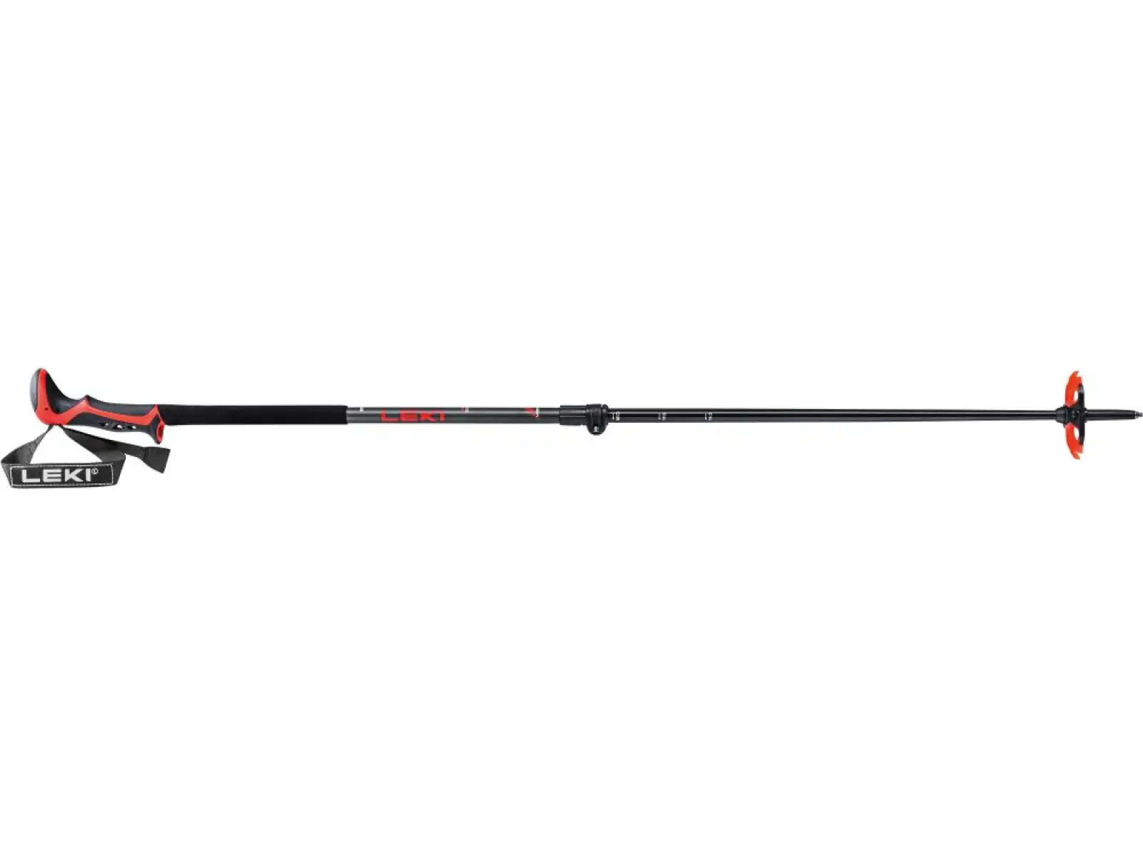 Leki Haute Route 2 Skistöcke dunkles Anthrazit/Dunkelrot/Schwarz Länge 110-150 cm