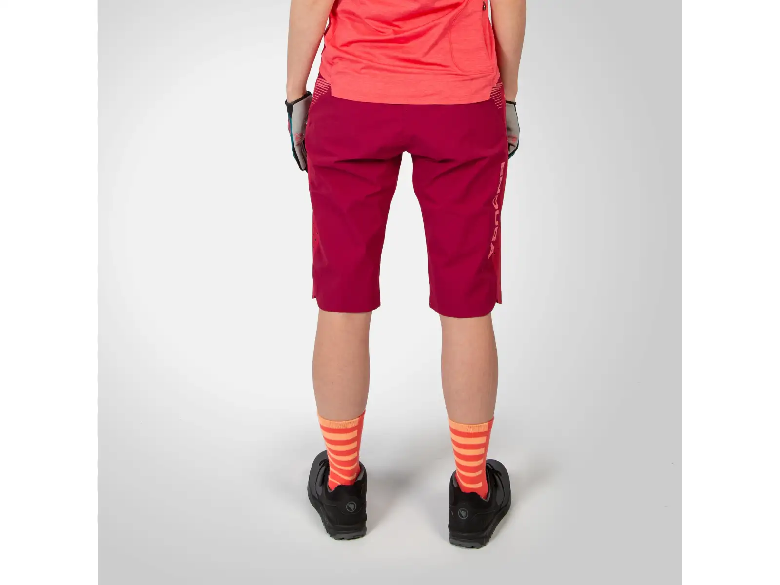 Endura SingleTrack Lite (Short Fit) Damenhose Berry